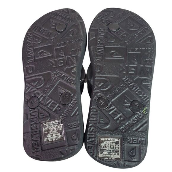 Quiksilver Kids Flip Flops Boys Java Everyday Sunset (Size 1) - Picture 6 of 9
